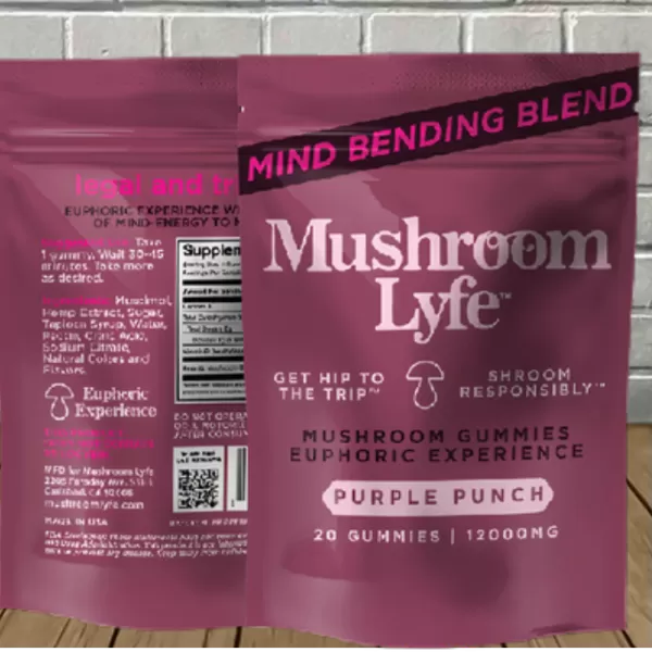 Mushroom Lyfe Mind Bending Blend Gummies 12000mg