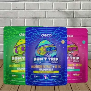 Dozo Don’t Trip Mushroom Extract + D9 Gummies 7100mg