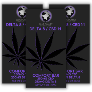Comfort Bar - 250mg Delta 8 + 250mg CBD - 3 Pack